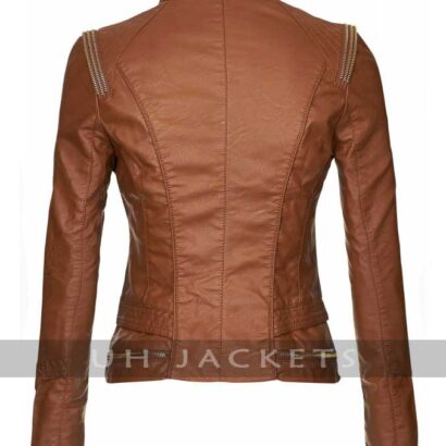 Brown Bomber Jacket For Women
