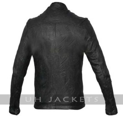 Oblow Zac Efron 17 Again Wrinkled Fine Quality Men's Leather Jacket