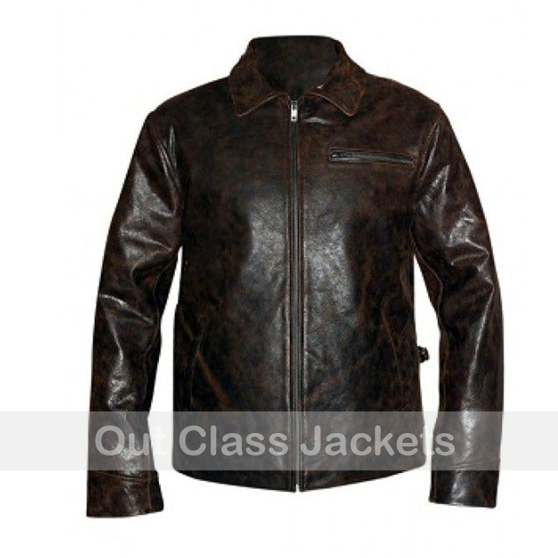 Original Starsky and Hutch Distressed Men's Leather Jacket