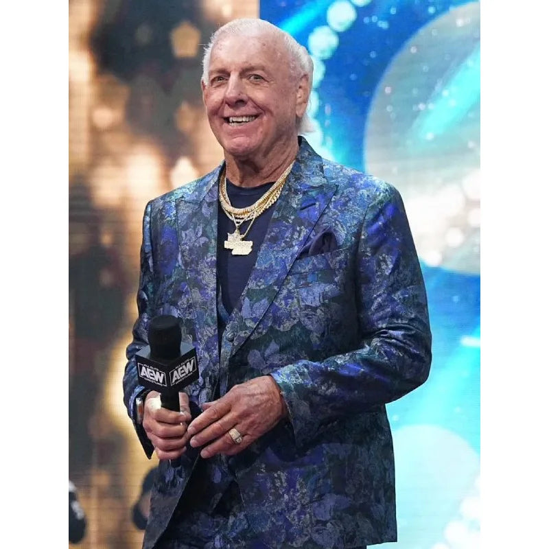 AEW Dynamite Ric Flair Floral Blazer