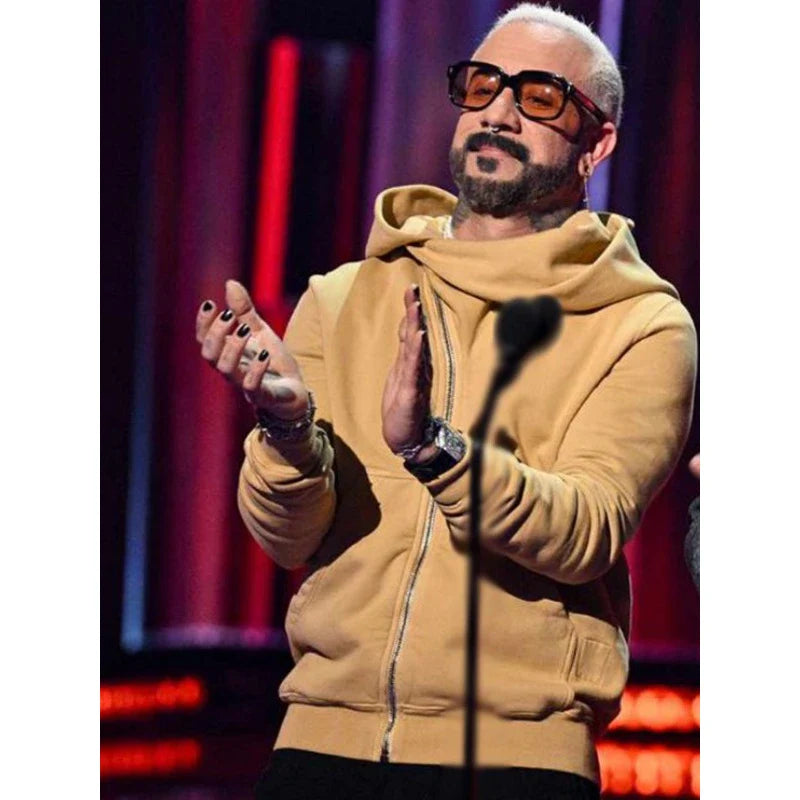AJ McLean iHeartRadio Music Awards Yellow Hoodie