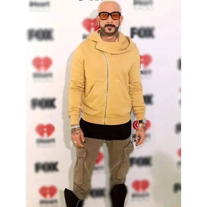 AJ McLean iHeartRadio Music Awards Yellow Hoodie