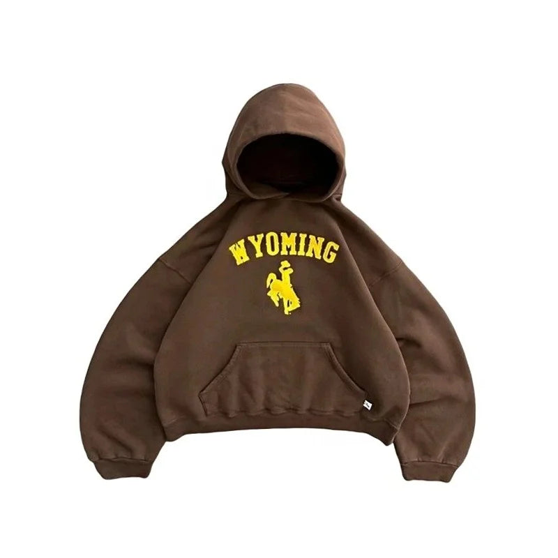 Akimbo Wyoming Brown Pullover Hoodie