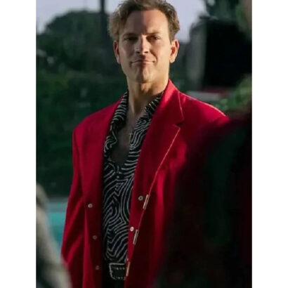 Alessandro Borghi Supersex 2024 Red Blazer