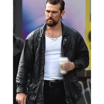 Alex Pettyfer 5lbs Of Pressure 2024 Black Leather Jacket