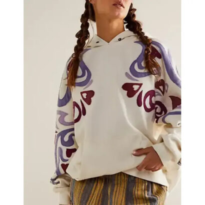 All American Chelsea Tavares White Pullover Hoodie