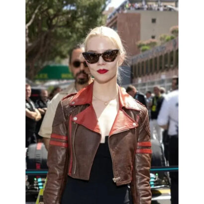 Joy F1 Anya Taylor GP Monaco Leather Jacket
