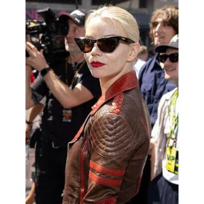 Joy F1 Anya Taylor GP Monaco Leather Jacket