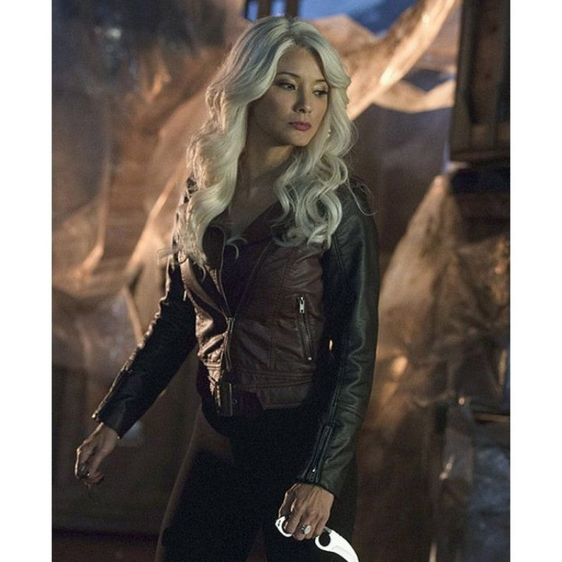 Arrow China White Leather Jacket