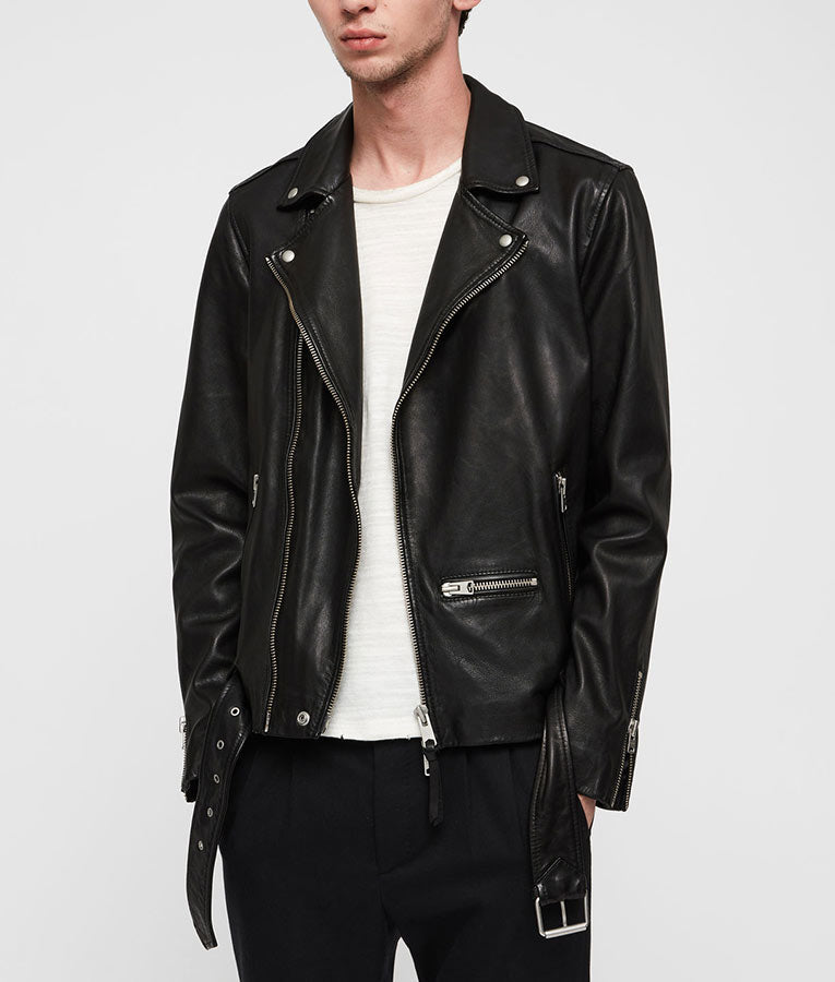 Arrow Oliver Queen Black Motorcycle Jacket