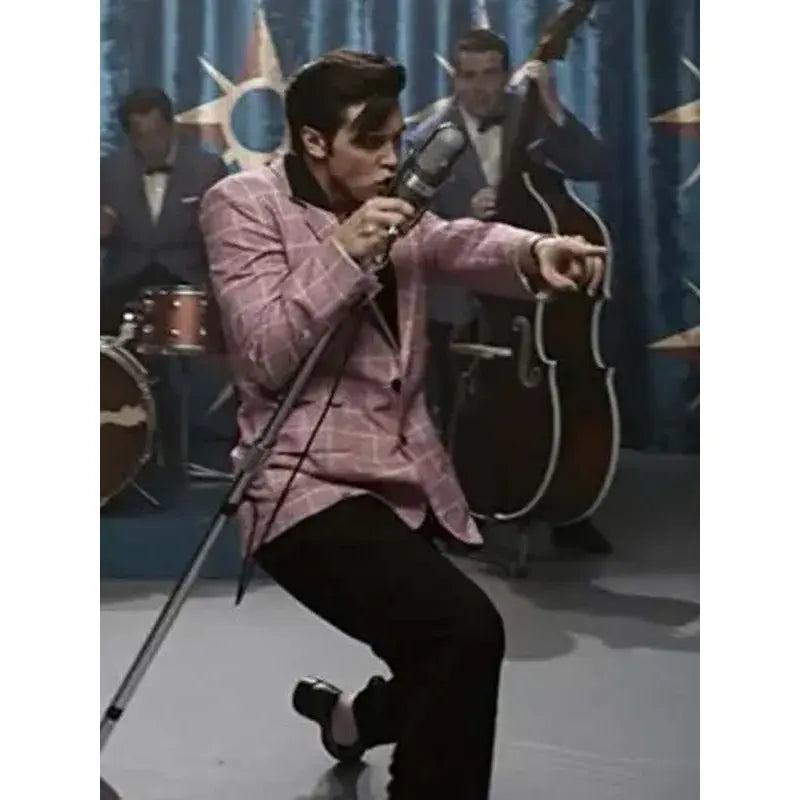 Elvis Presley Pink Checked Pink Blazer