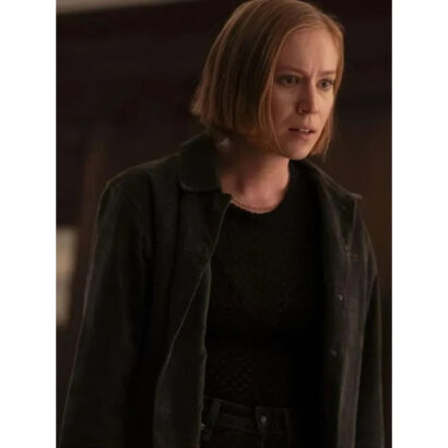 Ava Daniels Hacks Black Suede Leather Jacket