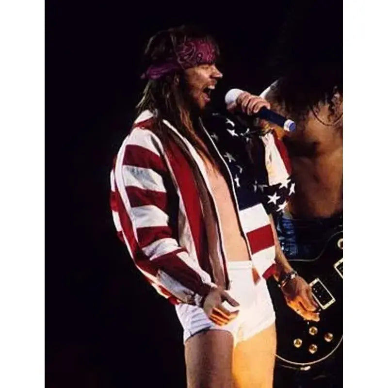 Axl Rose American Flag Cotton Jacket