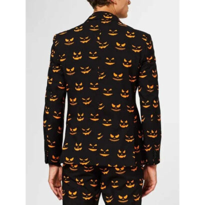 Halloween Pumpkin Face Black Tuxedo