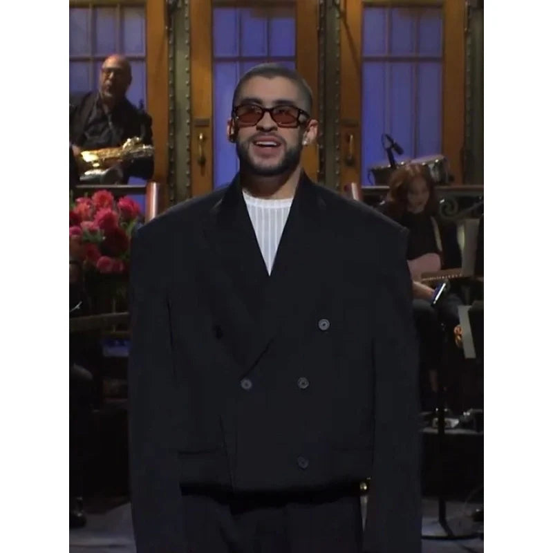 Bad Bunny SNL Black Suit