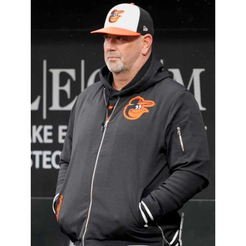 Baltimore Orioles Brandon Hyde Bomber Black Jacket