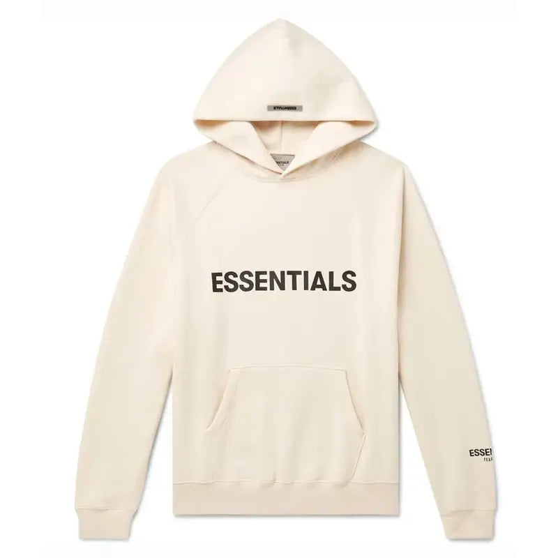 Fear Of God Essentials Beige Hoodie