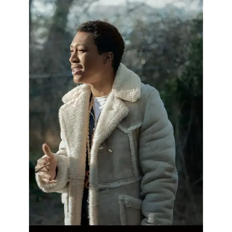 Black Mafia Family 2021 Meech Shearling Coat