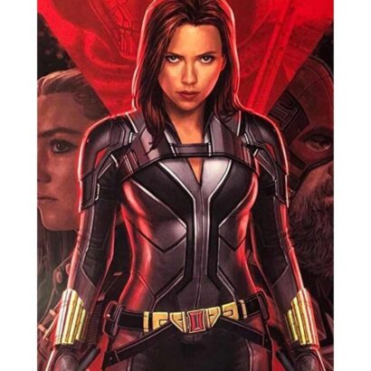 Black Widow 2021 Black Leather Jacket