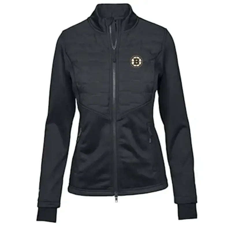 Boston Bruins Black Full-Zip Black Track Jacket