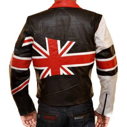 British Flag Stylish Leather Jacket