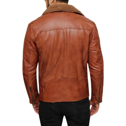 Brown Shearling Leather Jacket