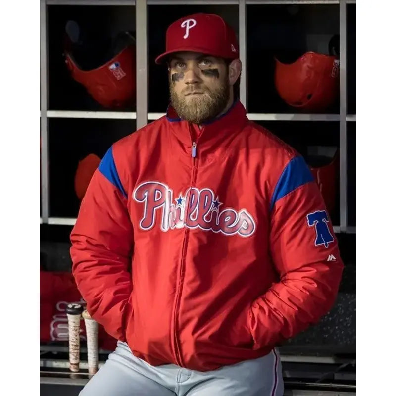 Bryce Harper Philadelphia Phillies Red Jacket