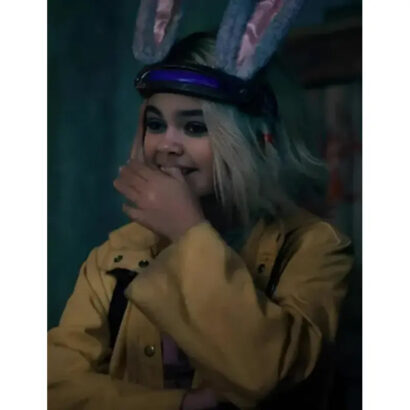 Ariana Greenblatt Borderlands Yellow Hooded Coat