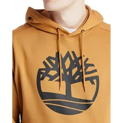 Tree Logo Brown Pullover Hoodie
