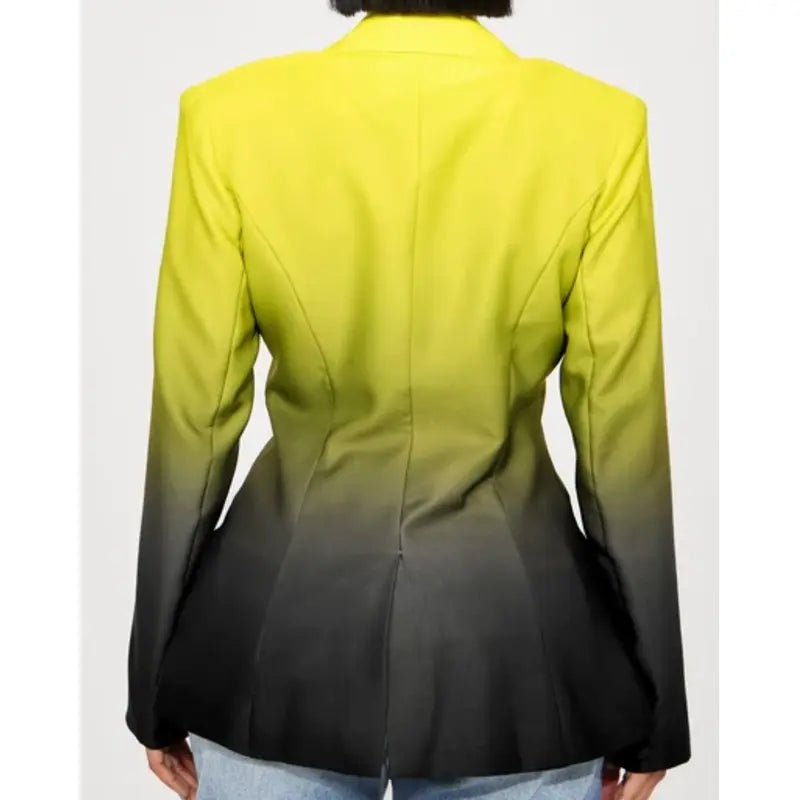 WWE Smackdown Bayley Tie Dye Yellow and Black Blazer