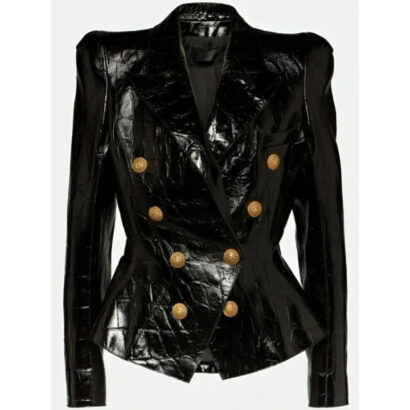 CBS Mornings Mary J. Blige Black Leather Blazer