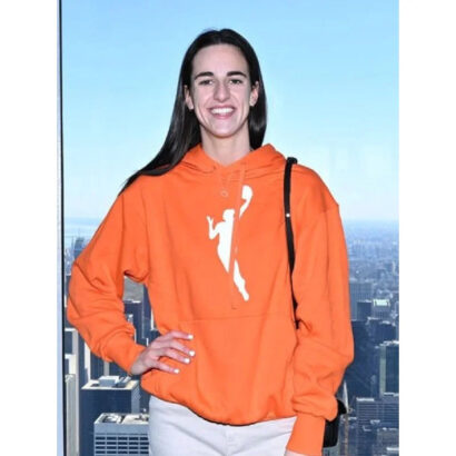 Caitlin Clark Empire State Building Orange Hoodie