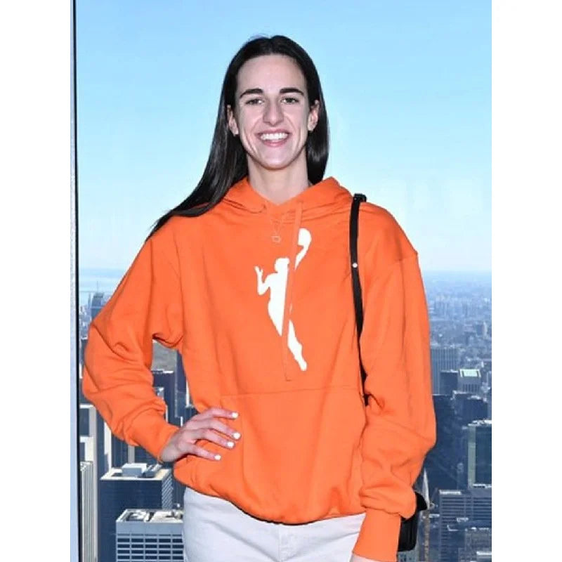 Caitlin Clark Empire State Building Orange Hoodie
