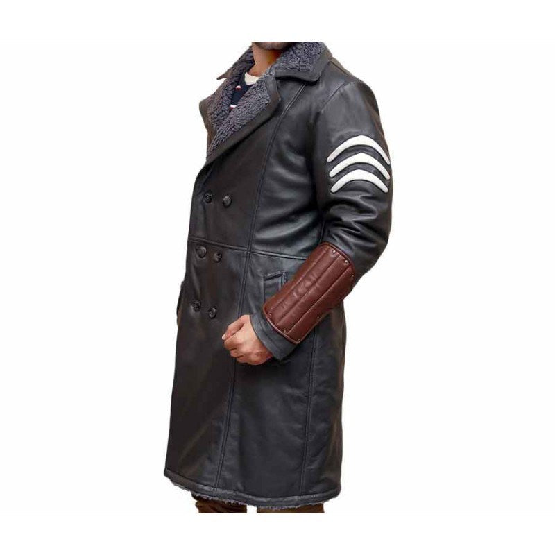 Suicide Squad Captain Boomerang Leather Trench Coat