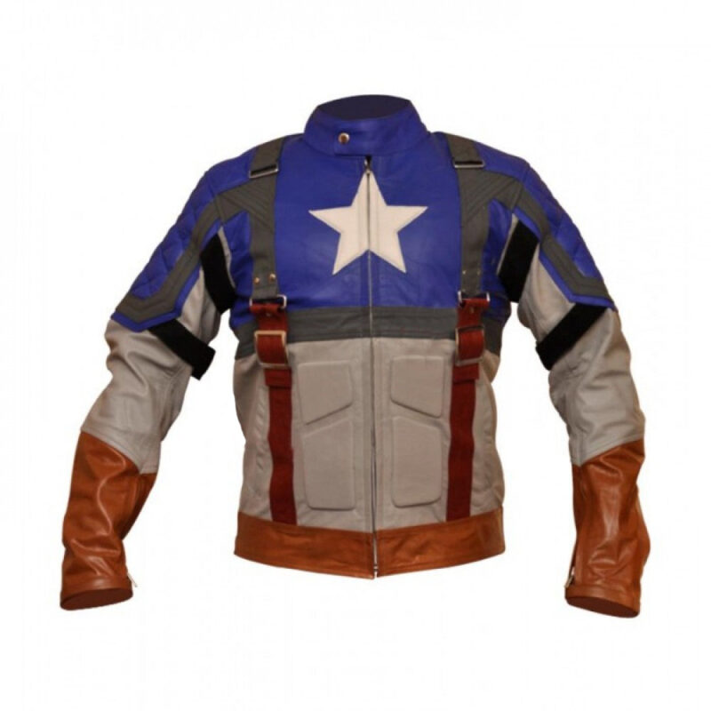 Captain American Flag The First Avenger Leather Jacket