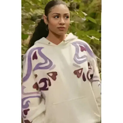 All American Chelsea Tavares White Pullover Hoodie