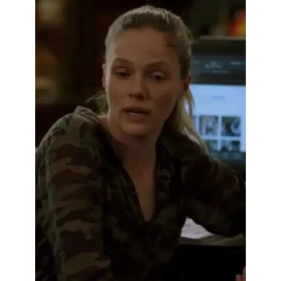 Chicago PD Tracy Spiridakos Green Camo Camouflage Shirt