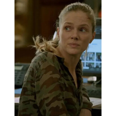 Chicago PD Tracy Spiridakos Green Camo Camouflage Shirt