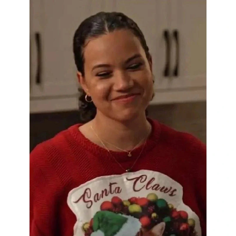 Christmas of Yes Michele Weaver Christmas Santa Cat Sweatshirt