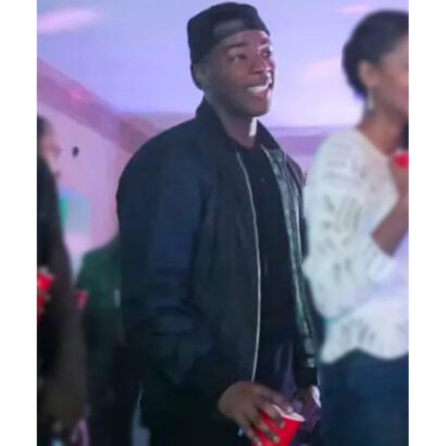 All American Spencer James Black Bomber BlackJacket