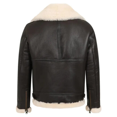 Dark Brown B3 Shearling Jacket For Mens