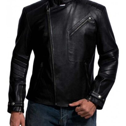 David Beckham Motorcycle Leather Jacket