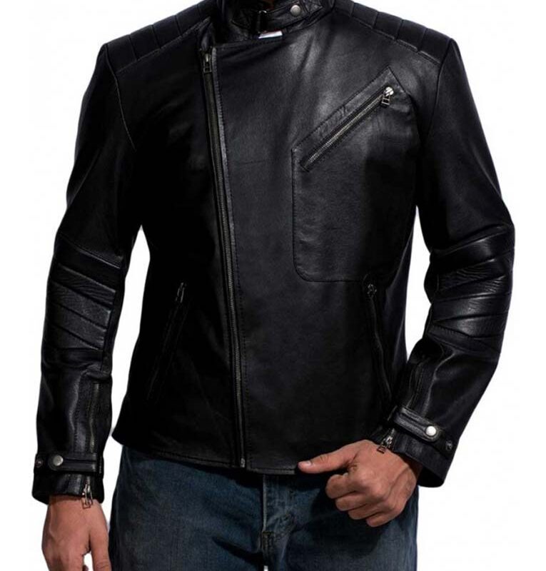 David Beckham Motorcycle Leather Jacket