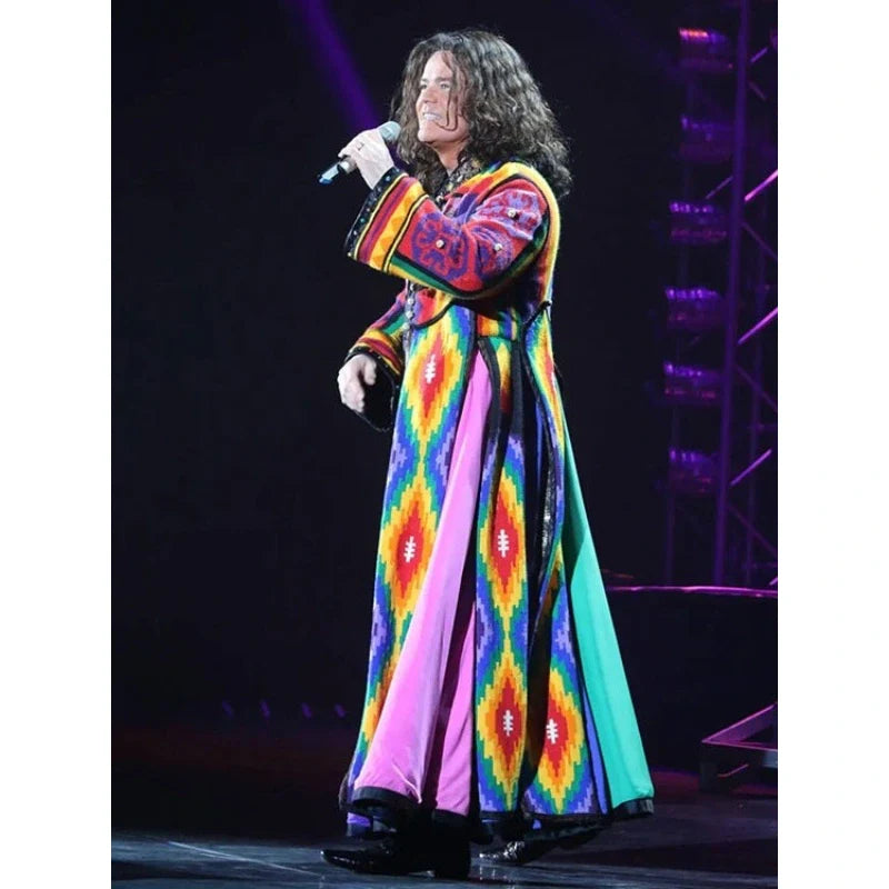 Donny Osmond Colorful Long Coat