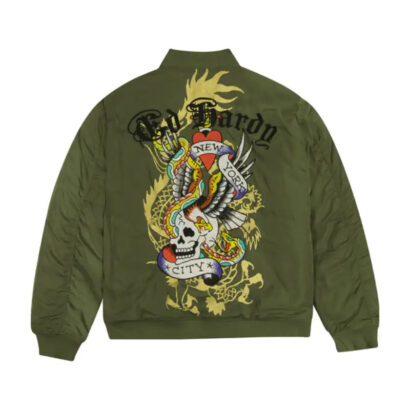 Ed Hardy NYC Skull Bomber Jacket