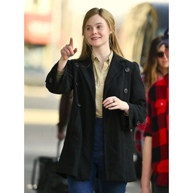 A Complete Unknown Elle Fanning Black Blazer
