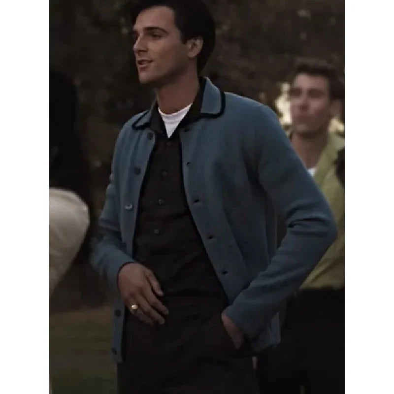 Elvis Priscilla 2023 Jacob Elordi Blue Jacket