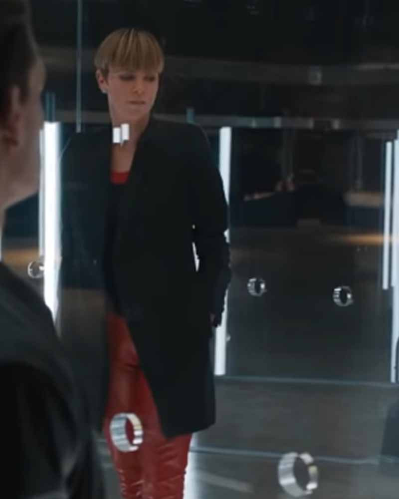 Fast & Furious 9 Cipher Black Wool Coat