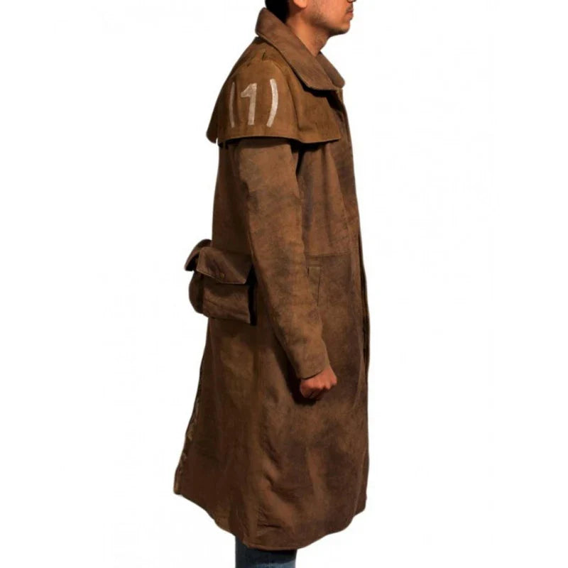 Fallout NCR Ranger Duster Leather Brown Coat