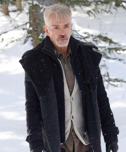 Fargo Lorne Malvo Grey Shearling Coat